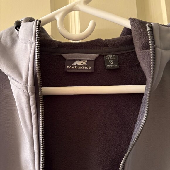 Grey New Balance Zip-Up Fleece-Line Jacket - Picture 3 of 9